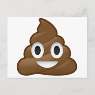 Smiling Poop Emoji Postcard