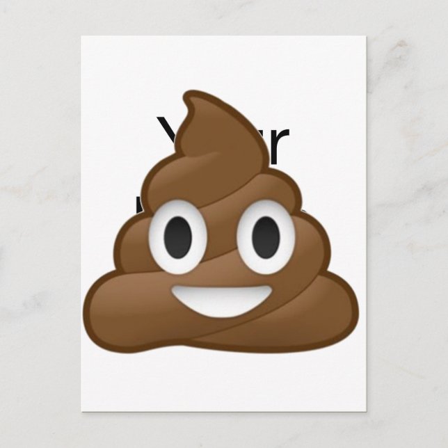 Smiling Poop Emoji Postcard (Front)