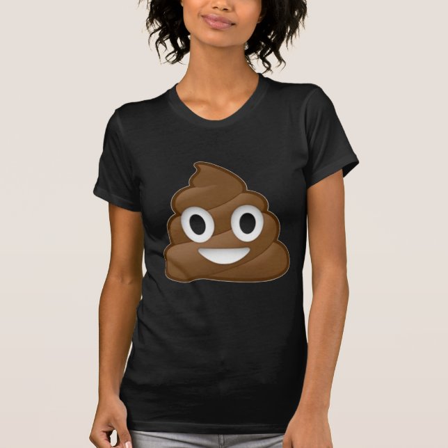 Smiling Poop Emoji T-Shirt (Front)