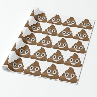 Smiling Poop Emoji Wrapping Paper