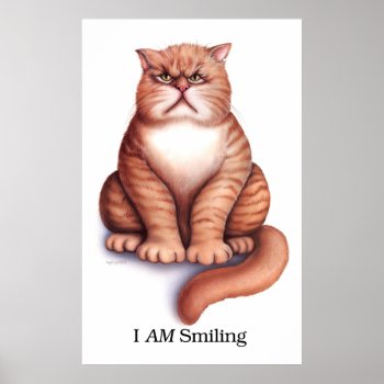 Smiling Poster by gailgastfield at Zazzle