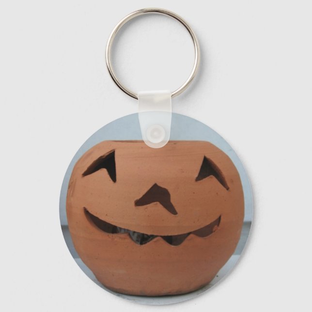 Smiling Pumpkin Keychain (Front)