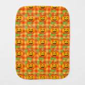 Little Pupkin Pumpkin & Dog Baby Burp Cloth