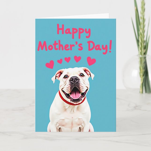 Smiling Pup Mothers Day Card (Front)