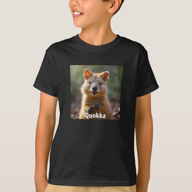 Smiling Quokka - Cute Animals T-Shirt (Front)