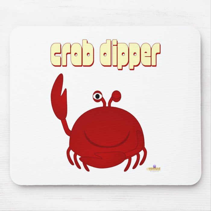 Smiling Red Crab Crab Dipper Mouse Mats