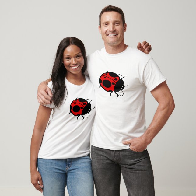 Smiling Red Ladybug by CussdumDesigns T-Shirt (Unisex)