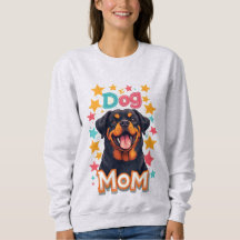 Smiling Rottweiler Dog Mom