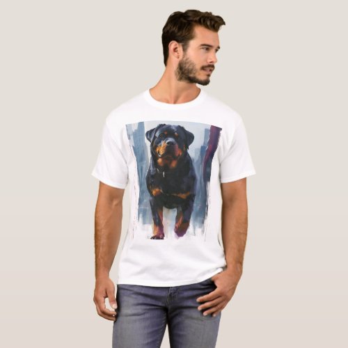 Smiling Rottweiler T_Shirt