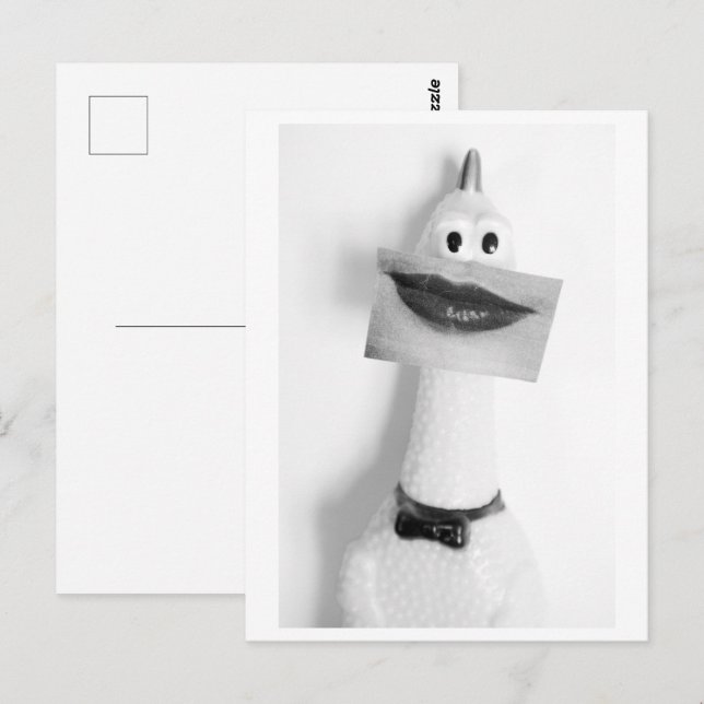 Smiling Rubber chicken - Smile  Postcard (Front/Back)