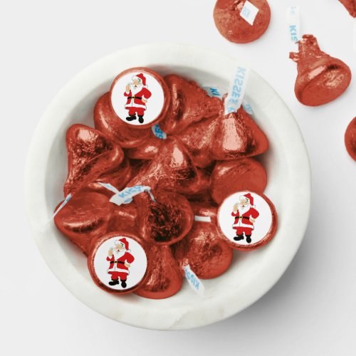 Smiling Santa Christmas Hersheys Kisses