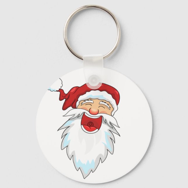 Smiling santa keychain (Front)