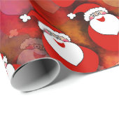 Smiling Santa Wrapping Paper (Roll Corner)