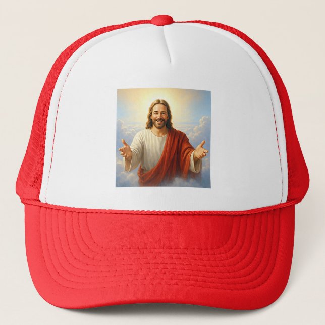 Smiling Savior Trucker Hat (Front)