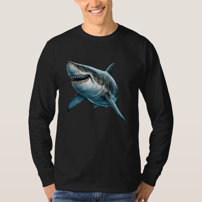 Smiling Shark  Graphic T-Shirt (Front)