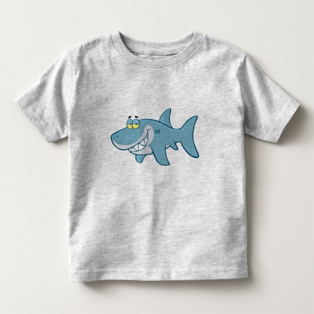 Smiling Shark Toddler T-shirt (Front)