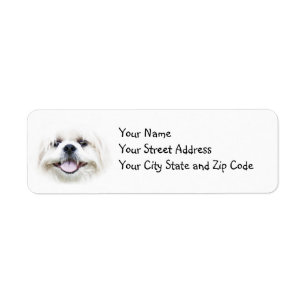 Smiling Shih Tzu Label