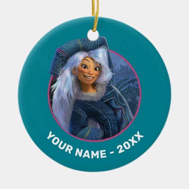 Smiling Sisu Ceramic Ornament (Front)