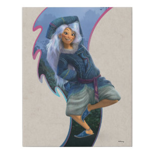 Smiling Sisu Faux Canvas Print