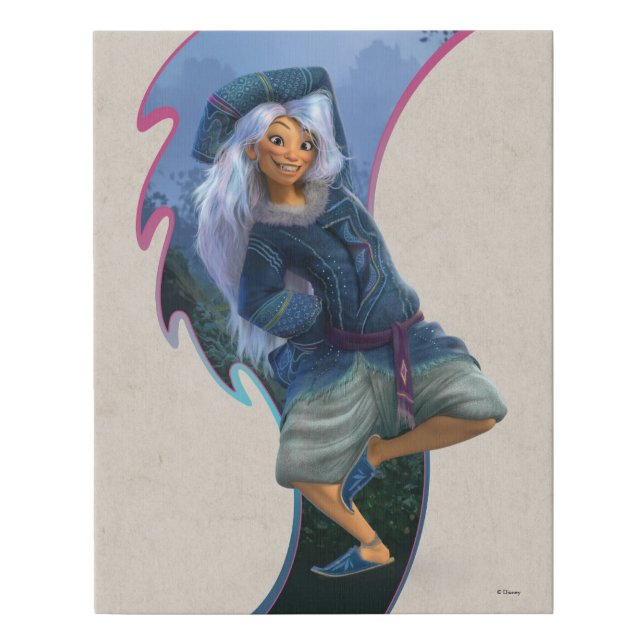 Smiling Sisu Faux Canvas Print (Front)