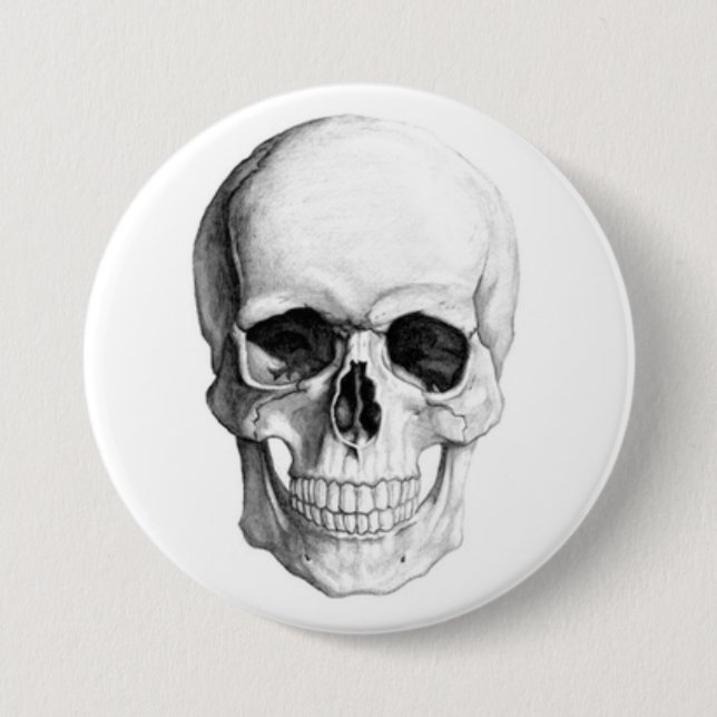 Smiling Skull Button (Front)