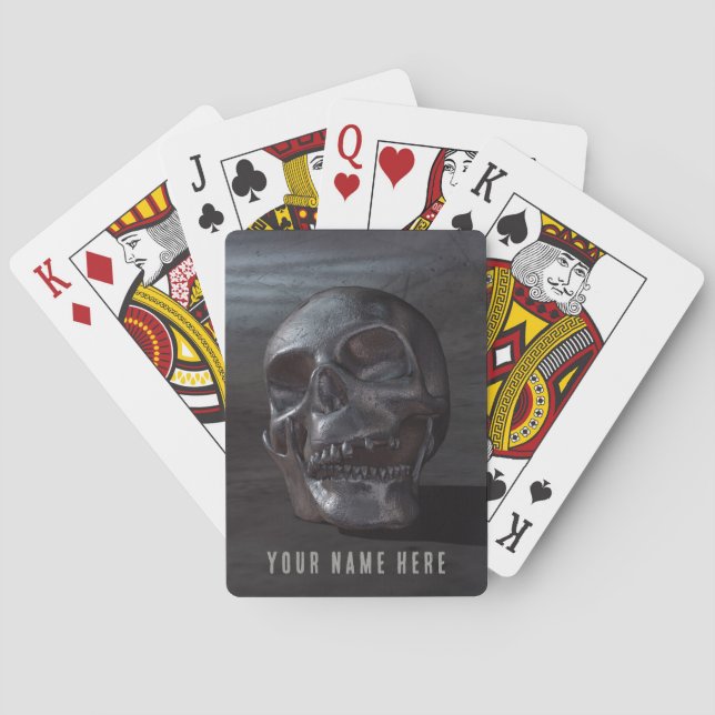 Smiling skull design poker cards (Back)