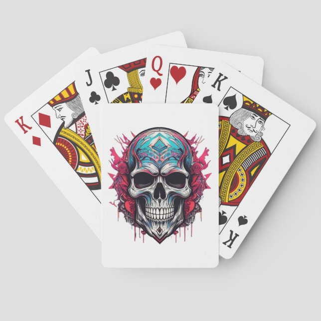 Smiling Skull 💀  Poker Cards (Back)