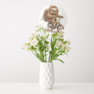 Smiling Sloth Cyclist Balloon