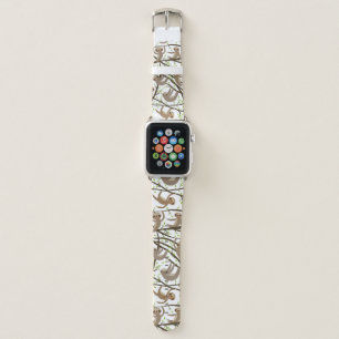 Smiling Sloth Pattern Apple Watch Band