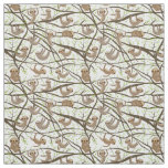 Smiling Sloth Pattern Fabric