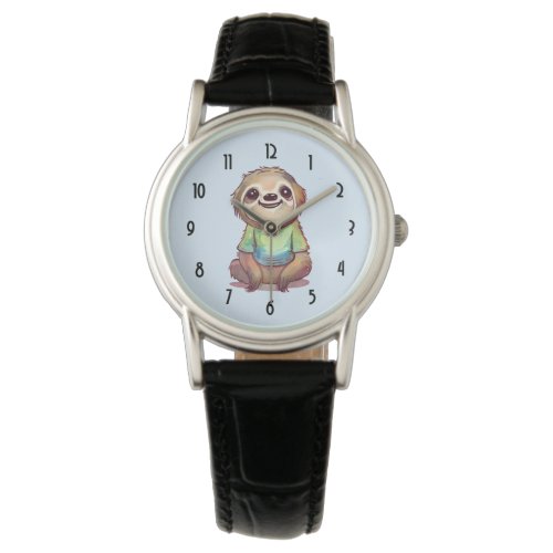Smiling Sloth Relaxing Meditation Pose Watch
