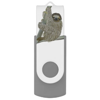 Smiling Sloth USB Flash Drive