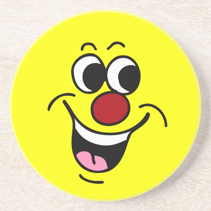 Smiling Smiley Face Grumpey Coasters