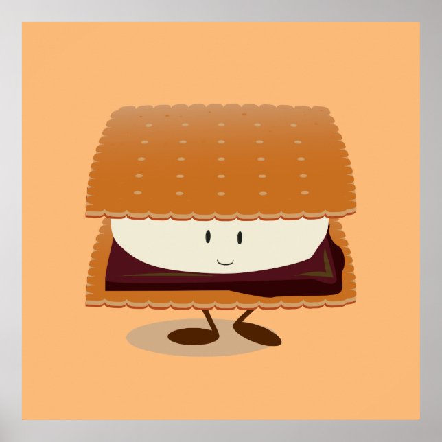 Smiling S'more Poster (Front)