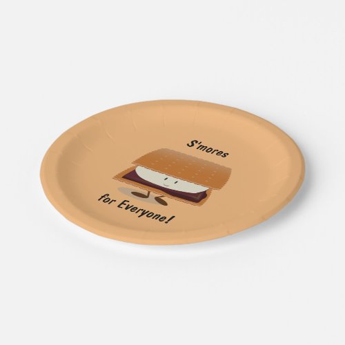 Smiling Smore with words Paper Plate
