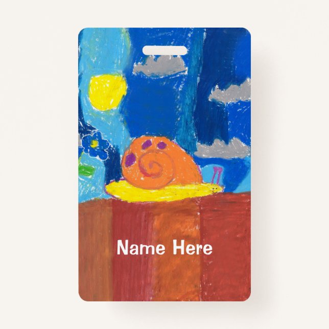 Smiling Snail Badge (Front)