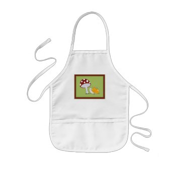 Smiling Snail By A Toadstool Apron by sfcount at Zazzle