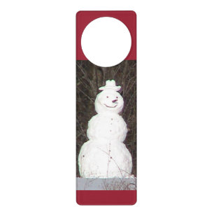 Smiling Snowman Door Hanger