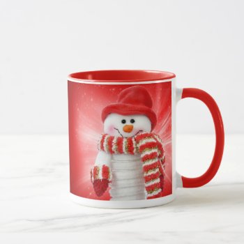 Smiling Snowman Mug by nonstopshop at Zazzle