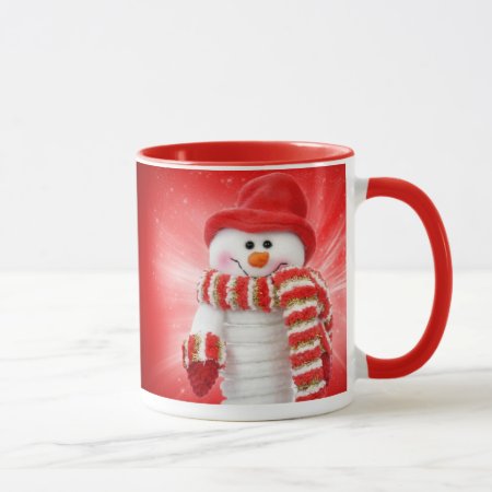 Smiling Snowman Mug