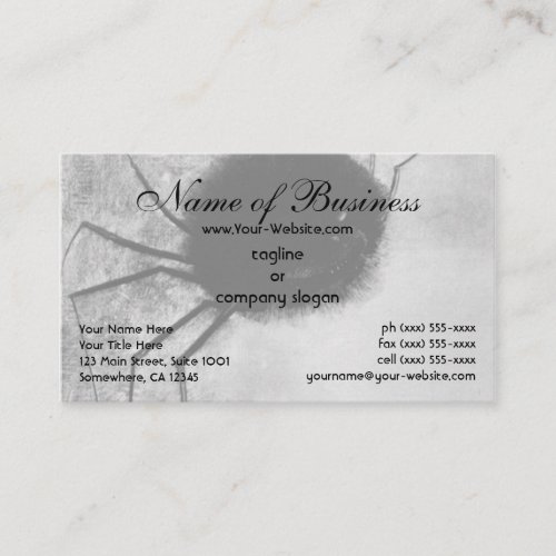 Smiling Spider by Odilon Redon Business Card