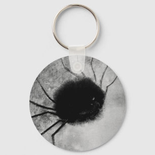 Smiling Spider by Odilon Redon, Vintage Halloween Keychain