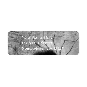 Smiling Spider by Odilon Redon, Vintage Halloween Label