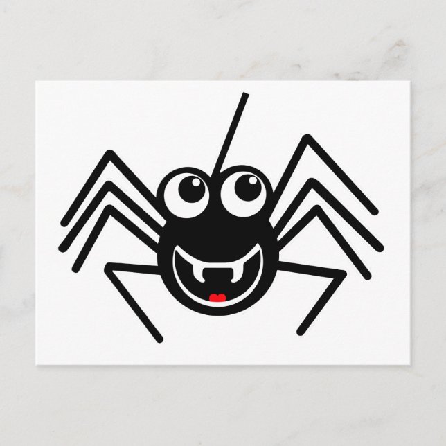 Smiling Spider Postcard (Front)