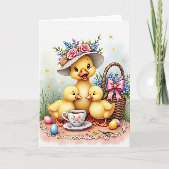 Smiling Spring Bird Friend Card (Front)