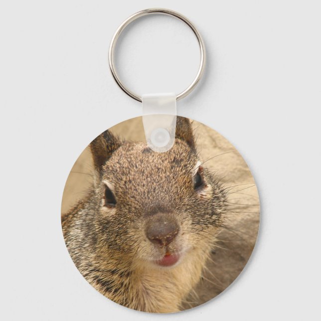 Smiling Squirrel keychain (Front)