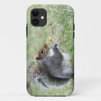 Smiling Squirrel with Daisy iPhone 11 Case