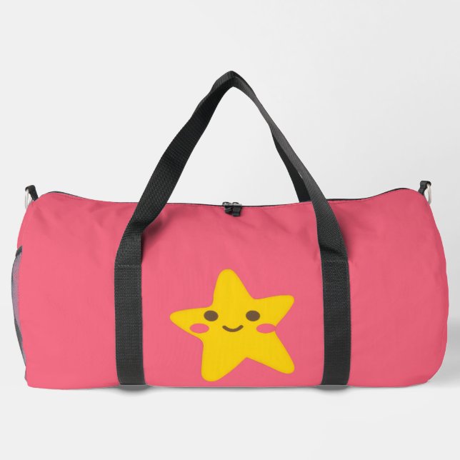 Smiling Stars Large Duffle Bag (Back)