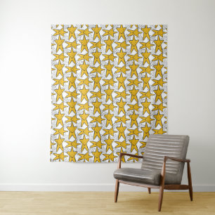 Smiling Stars Pattern tapestries