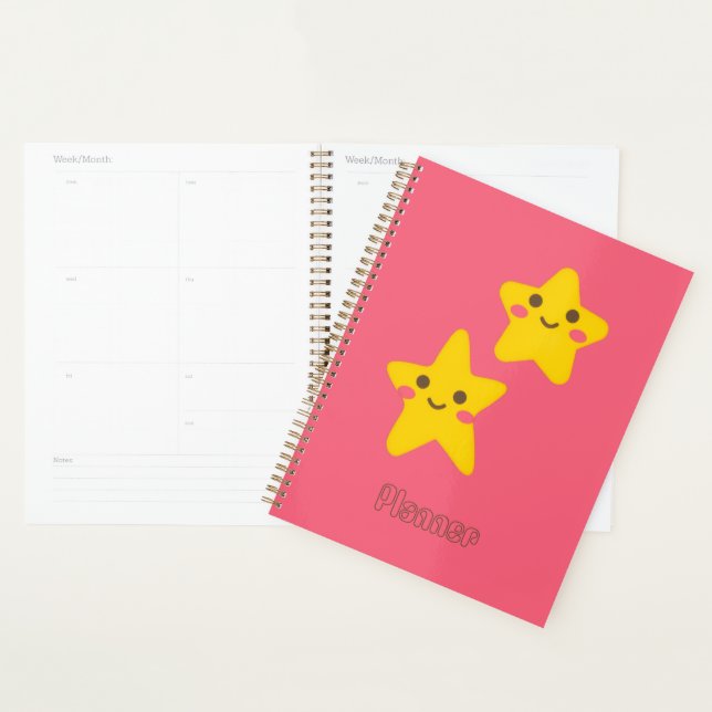 Smiling Stars Spiral Photo Notebook (Display)